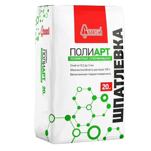 Шпатлевка полиарт 20 кг старатели