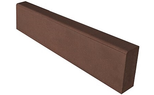 Бордюр коричневый сиян 1000*80*200 (1шт)