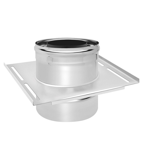 Площадка монтажная Нерж+Нерж (AISI 430/0,8мм) д.120х200, 300*300мм