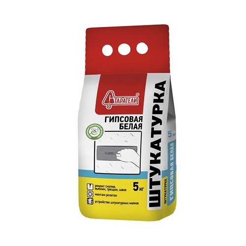 Штукатурка гипсовая белая 5 кг старатели
