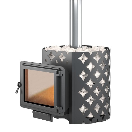 Чугунная печь для бани ЭТНА 18 (Панорама) "М"