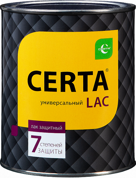 Лак универсальный 7 степеней защиты (до 300*С) 0,8кг CERTA