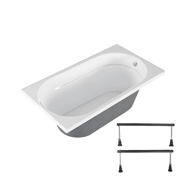 Ванна акриловая+ножки 1300*700мм MELODIA