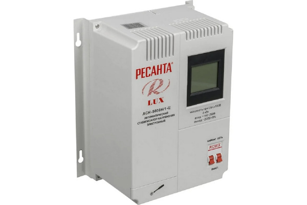 Стабилизатор АСН-5 000 Н/1-Ц Ресанта Lux