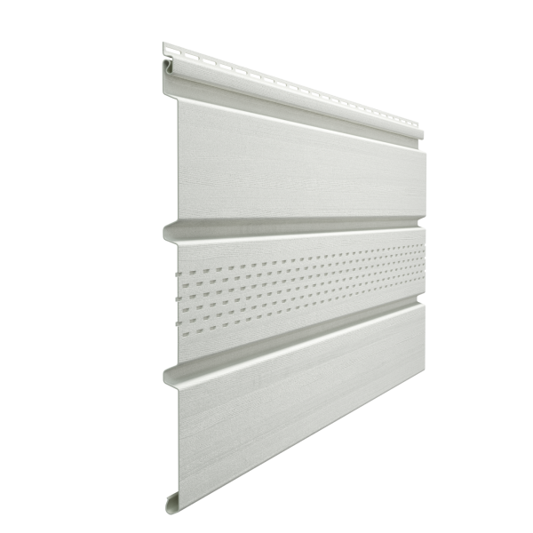 Docke STANDARD Софит с центральной перфорацией (Пломбир)