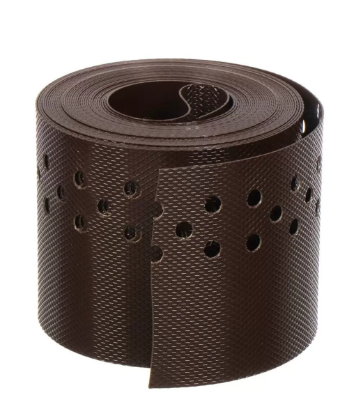Лента бордюрная 30м с перфорацией (Коричневый) Б-10/30