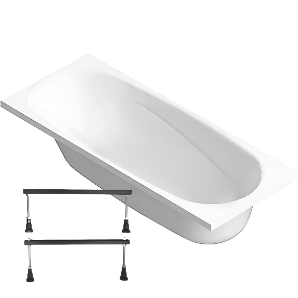 Ванна акриловая+ножки Standart Middle и 150х70мм MELODIA